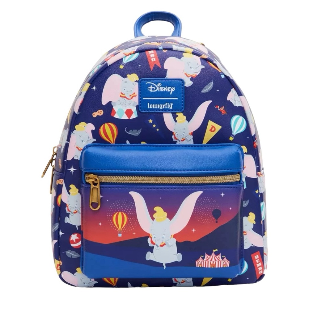 NEW Loungefly Disney Dumbo Circus Icons Mini Backpack